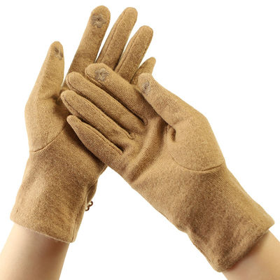 Fashion 22x16cm Windproof Winter Outdoor Warm Thermal Gloves Women'S Wool