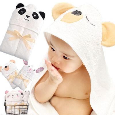 Fast Drying Infant Bath Towels Animal Pattern Yoda Hooded Bath Towel